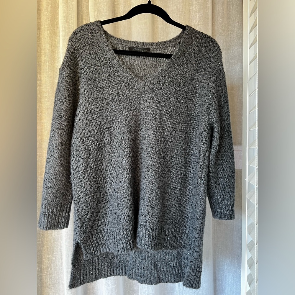 Knit chunky glittery sweater
